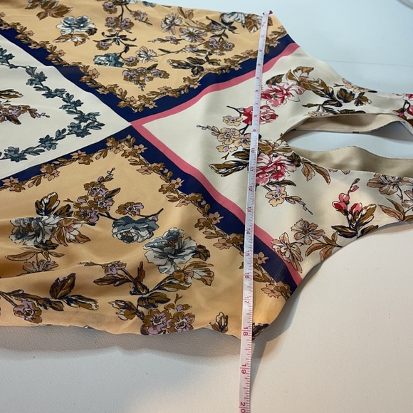 Lots of Love by Speechless-Earthy Floral Halter Boho Sleeveless Mini Dress Sz Sm - Picture 14 of 16